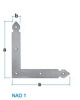 уголок оконный NAO 1 150х25x2,5 (уп.10шт.)