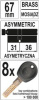 цилиндр замка YATO YT-69921 67мм 31/36 8 ключей, вертушка