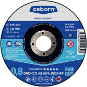 круг отрезной по металлу OSBORN 125x0,8x22,2 AS60W T41 (120301)
