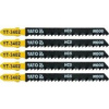 полотно для лобзика T111C YATO YT-3402 (древесина/75мм/8TPI/5шт)
