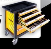 ящик для инструмента металлический VOREL 58540 с набором инструмента