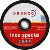круг отрезной по нержавейке DRONCO 115x1,6х22,2 special inox