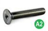 винт A2-70 потай головка имбус М16х 50 DIN 7991 (ISO 10642) R