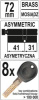 цилиндр замка YATO YT-69924 72мм 41/31 8 ключей, вертушка