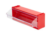 ящик лоток откидной Стелла-техник F-300-1 (300x96x112h) красный/прозрачный