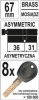 цилиндр замка YATO YT-69922 67мм 36/31 8 ключей, вертушка