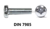 винт полукруглая головка М 3х 4 DIN 7985 (уп. 100 шт.)