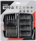насадки сменные к-т YATO YT-04620 45 предметов