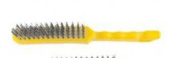 щетка металлическая ручная FASTERTOOLS 1862 4-рядная пластиковая ручка
