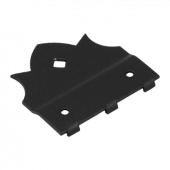 пластина SDD 85B 85x85x2,5 /2 мм декоративная черная (89702)