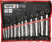 ключи накидные изогнутые YATO YT-0398 12шт.6-32мм матовые