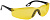 очки защитные FIT-12229 (КУРС) с дужками желтые