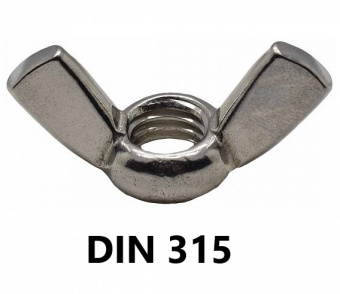 гайка барашек М 5 DIN 315 (уп.50 шт.) A