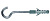крючок C с дюбелем H06 6х30/ДЗ (уп.100шт.)