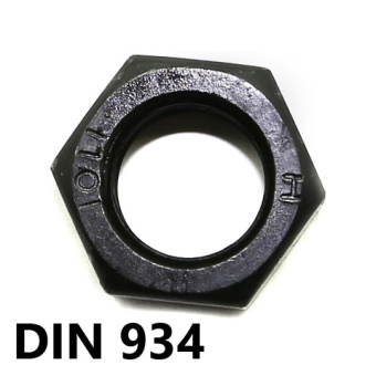 10.9 гайка М 8 DIN 934 черная ГК