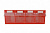 ящик лоток откидной Стелла-техник F-600-4 (600x178x206h) 4 ячейки/красный/прозрачный