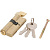 цилиндр замка FASTERTOOLS 4449 30/40 3ключа-вертушка, хром