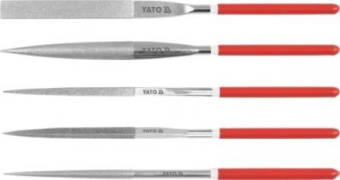надфили YATO YT-6156 (к-т 5 предметов/160х70мм/алмазное напыление)