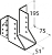 опора балки раскрытая WB 13 51х195х2,0 (уп.10шт.)