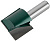 фреза пазовая для врезки замков FIT-3638-123032 (DxHxL=32x30x65mm/хвостовик 12мм)